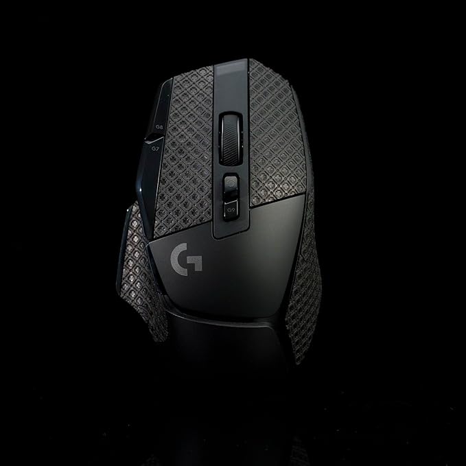 Grip Tape for Logitech G502X Lightspeed Plus- Anti-Slip,Enhanced Control, Sweat Resistance,Improves FPS Gaming Grip & Mouse Protection [Pre-Cut] Black Thin 0.3mm