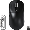 ATTACK SHARK X3MAX Wireless Gaming Mouse,PixArt PAW3950 Gaming Sensor,Up to 42K DPI,100 Million Micro,49g Lightweight Tri-Mode(BT5.2/2.4Ghz/Wired) Mice with Coiled Cable-Black