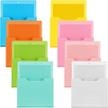 Gilprop 8 Pack Magnetic File Paper Holder High Design Pocket Magnetic Wall File Organizer Hanging Refrigerator Magazine Mail Letters Paper Holder for Teacher Office Supplies(Classic Color,Classic)