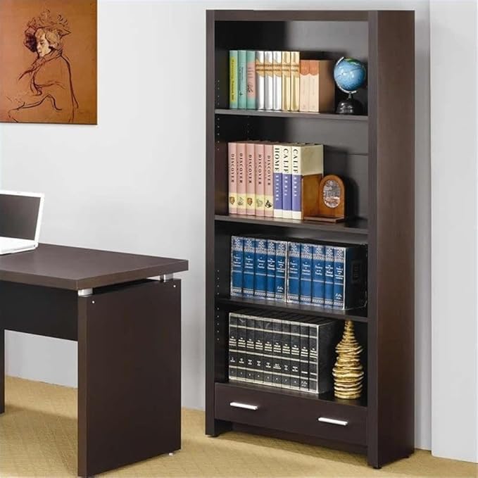 Home Square 2 Piece Set with Computer Desk Bookcase and Mobile File Cabinet
