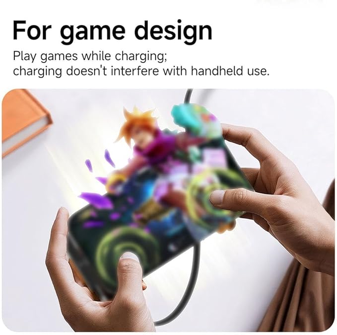 2 in 1 Invisible Holder Charger Cable with Stand,240W Super Fast Charging Cord with Detachable Foldable Stand,USB-C Charge Cable,Compatible with iPhone for Samsung for Gaming Office Car Travel