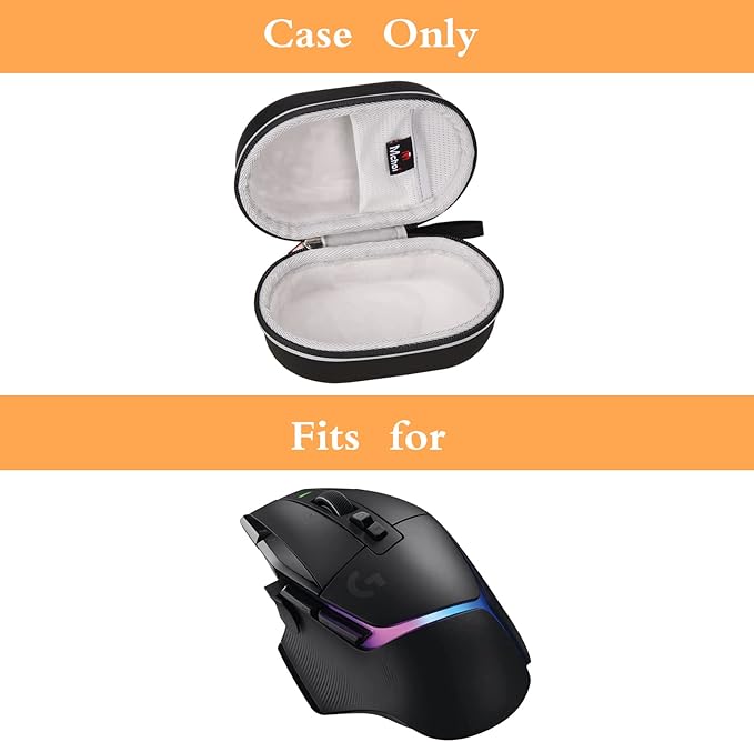 Mchoi Wireless Gaming Mouse Travel Case for Logitech G502 X Plus Lightspeed Wireless RGB Gaming Mouse