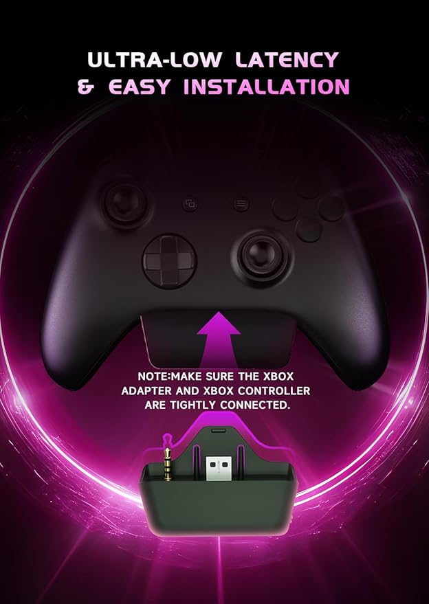 RYR Wireless Gaming Headsets, Bluetooth 5.3, 3D Surround Sound, Rotatable Earmuffs, Gaming Headphones with Noise Canceling Microphones for Xbox Series X|S, Xbox One, PS5, PS4, Mac-Pinkwhite