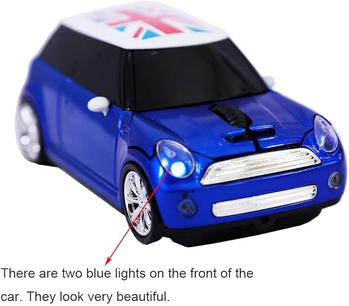 Jinfili Cool Style Car Wireless Mouse Ergonomic USB Gaming Mice for Desktop Laptop PC Notebook