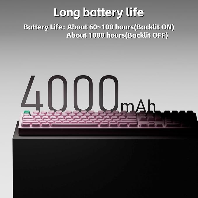 nuphy Node100 Wireless Mechanical Keyboard, Hot Swappable Custom Bluetooth Keyboard, 109 Keys Computer Gaming Keyboards, Supports Touch Gestures, PBT Keycaps, RGB Backlit, Bluetooth/2.4GHz/USB-C