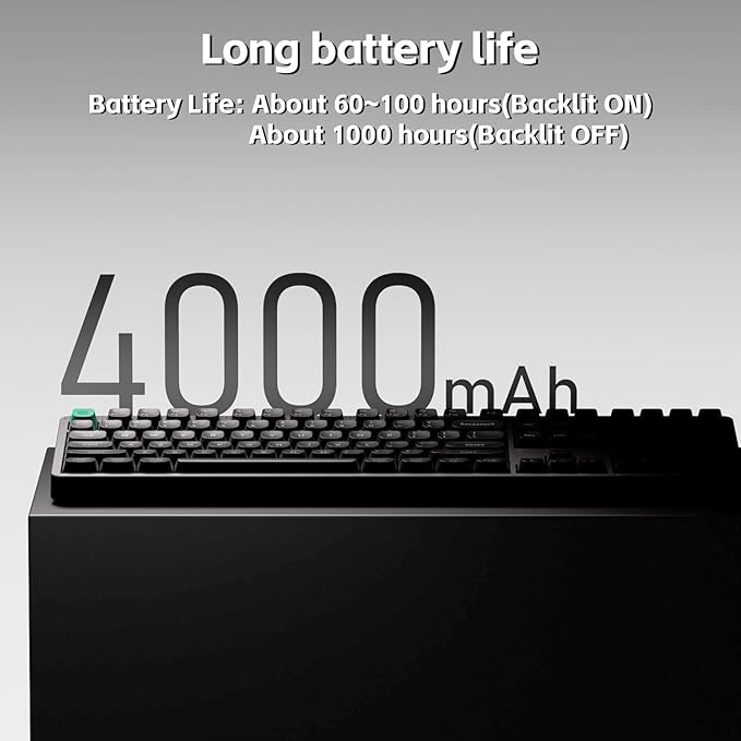 nuphy Node100 Wireless Mechanical Keyboard, Hot Swappable Custom Bluetooth Keyboard, 109 Keys Computer Gaming Keyboards, Supports Touch Gestures, PBT Keycaps, RGB Backlit, Bluetooth/2.4GHz/USB-C