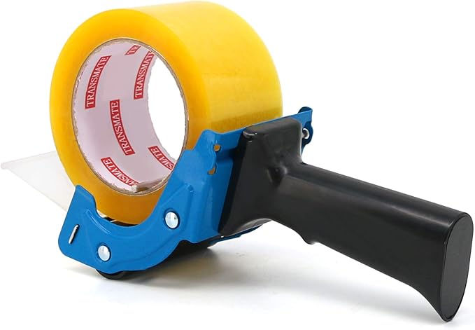 Professional 3-Inch Tape Gun Dispenser, 2-Pack Heavy-Duty Packing Tape Dispenser for Shipping Boxes, Quick Reload, Works with Standard & Thick Tape, Ergonomic Handle for Warehouse, Moving & Office