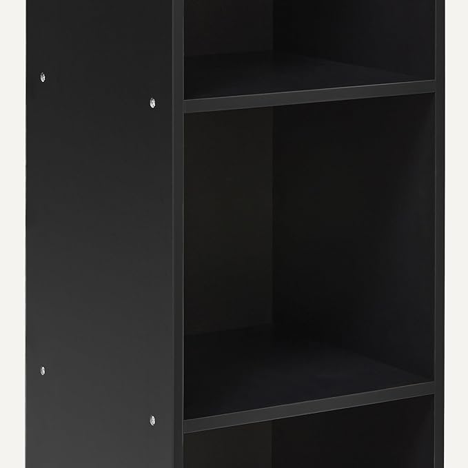 Amazon Basics 3-Cube Bookcase Compatible with Fabric Storage Cube Organizers, Black