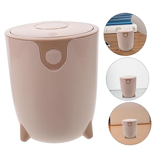 Zerodeko Bedroom Wastebasket Small Kitchen Trash Can Lid Desk Trash Can Mini Garbage Bin