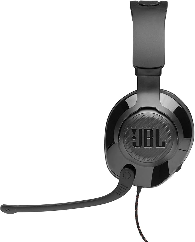 JBL Quantum 200 - Wired Over-Ear Gaming Headset with Voice Focus Directional flip-up mic and Memory Foam Ear Cushions (Black),(Pack of 4)