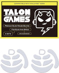 2Sets of TALONGAMES Rounded Curved Edges Mouse Feet Skates Compatible with Ninjutso Sora Gaming Mouse Feet Replacement,0.8mm,Pure PTFE Material with Super Smooth Glide Pads