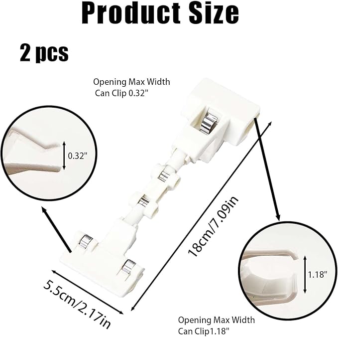 Adjustable Document Holder for Typing, Multi-Purpose Paper Holder Stand for Desk, Flexible Copy Holder Clip for Computer, Drawing, and Advertising Use (2 Pack, White)