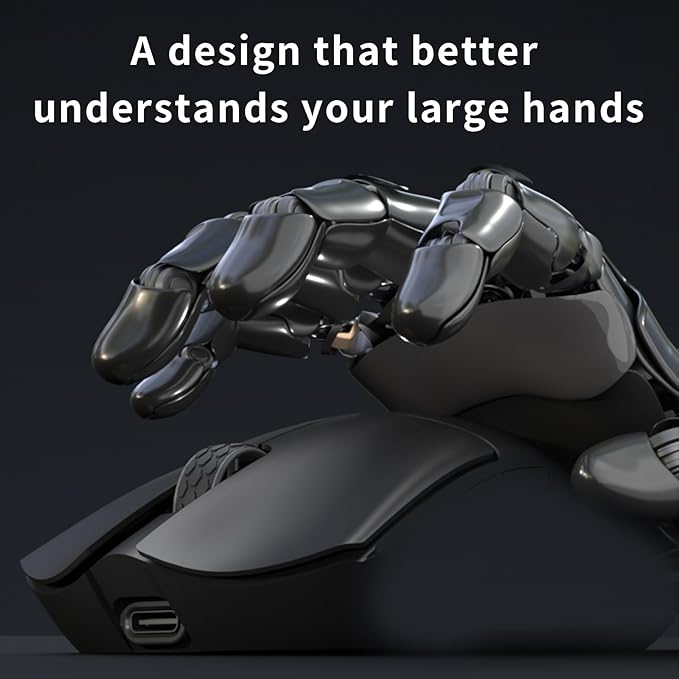 Darmoshark M3V2 8K Wireless Gaming Mouse,Tri-Mode 2.4G/USB-C/Bluetooth Mouse Up to 26000Dpi,PAW3395 Optical Sensor Lightweight 58g,5 programmable Button,Computer Mouse for Laptop,PC,Windows,Mac(White)