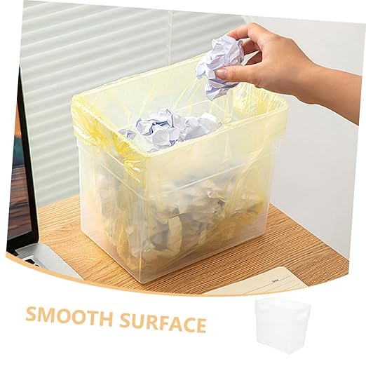 Luxshiny 2pcs Slim Desktop Trash Can Room Garbage Can Storage Basket Waste Bin for Office Living Room Bathroom
