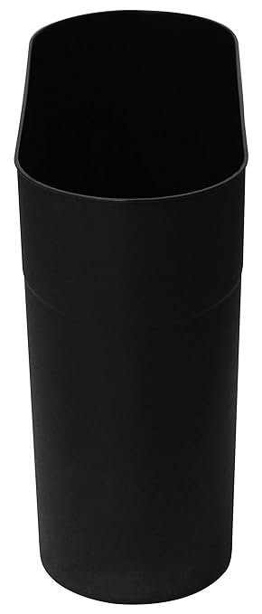 HMQCI Plastic Rectangular Small Trash Can Wastebasket, 3 Gallons, Garbage Container Bin (Black, 5.9"/12.6"/10.6")