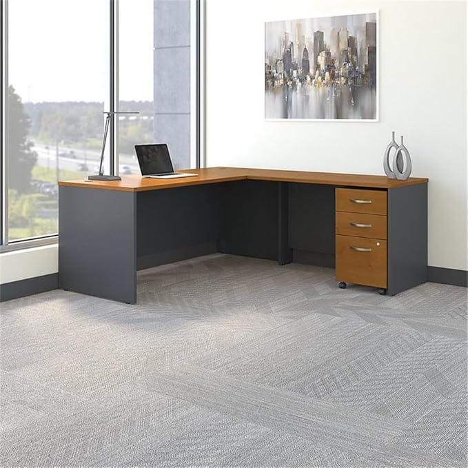 Bush Business Furniture Arrive Waiting Room Loveseat with Arms in Light Gray Vinyl, Reception Area Seating for Office and Lobby