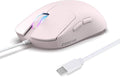 HXMJ Wired USB C Gaming Mice,7200DPI,Corded Mouse with RGB Backlit for Apple MacBook,Tablets,Computer or Laptops with Type C Port-Pink
