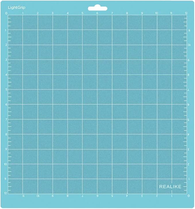REALIKE 12X12 Lightgrip Cutting Mats for Silhouette Cameo 5/4/3/2/1(3 Mats) Gridded Adhesive Non-Slip Cut Mat for Crafts, Quilting, Sewing, Scrapbooking and All Arts