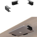 Under Desk Laptop Mount Under Desk Laptop Drawer with Adhesive & Screw Fit for Macbooks, Keyboard, Routers, Modems, Cable Box, Network Switch and More (Black)