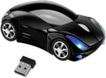 HuGuWdy Black Car Mouse，2.4G with USB Reciver 1600DPI Computer Mice Wireless for Computer Cute Wireless Mouse for Laptop Computer Tablet for Windows for Mac OS for Christmas（Black）