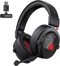 EKSA E900X 5.8G Wireless Gaming Headset with Micphone for PC PS4, PS5, Computer, Laptop - Dual Mic ENC Call Noise Cancelling Headphones - 7.1 Srround Sound - Over Ear Headphones for TV, Music, Meeting