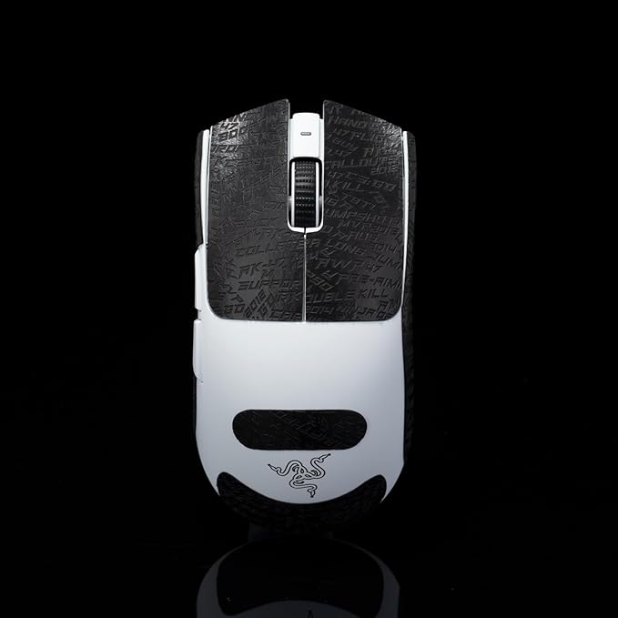 Grip Tape for Razer Viper V3 Pro & V4 Pro - Anti-Slip,Enhanced Control, Sweat Resistance,Improves FPS Gaming Grip & Mouse Protection [Pre-Cut] CS Black