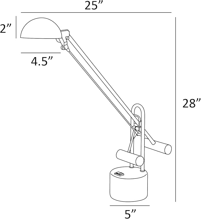 Lite Source Halotech Green Adjustable Balance Arm Modern LED Desk Lamp