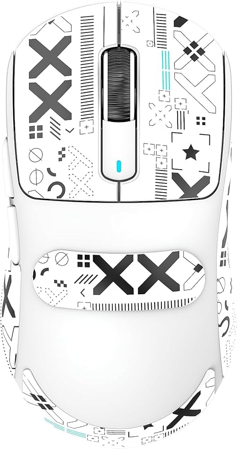 ATTACK SHARK X3 Lightweight Wireless Gaming Mouse with Tri-Mode 2.4G/USB-C Wired/Bluetooth,26K DPI, PAW3395 Optical Sensor,Kailh GM8.0 Switch,5 programmable Buttons for PC/Win/Mac(White+Stickers)