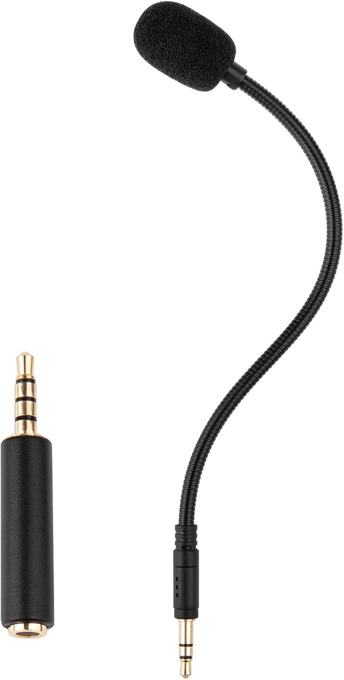 Smays Microphone Replacement for Rig 400 Gaming Headset, Turtle Beach, PS4 Headphone - 3.5mm Detachable Mic Attachment