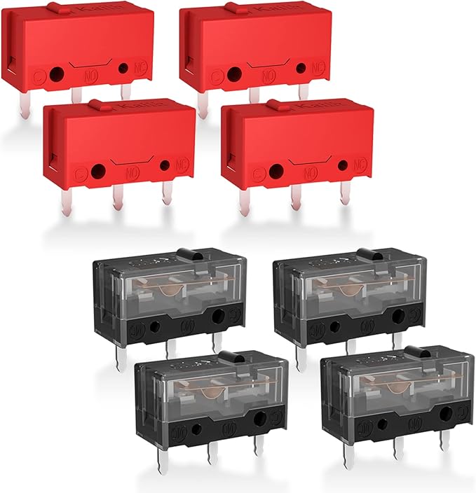 Red Kailh GM4.0 and Black GM8.0 Mouse Micro Switch for Gaming Mouse