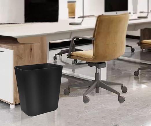 3.6 Gallon Small Trash Can Wastebasket for Kitchen Office Bathroom (3.6 Gallon(2 Pack), Black)