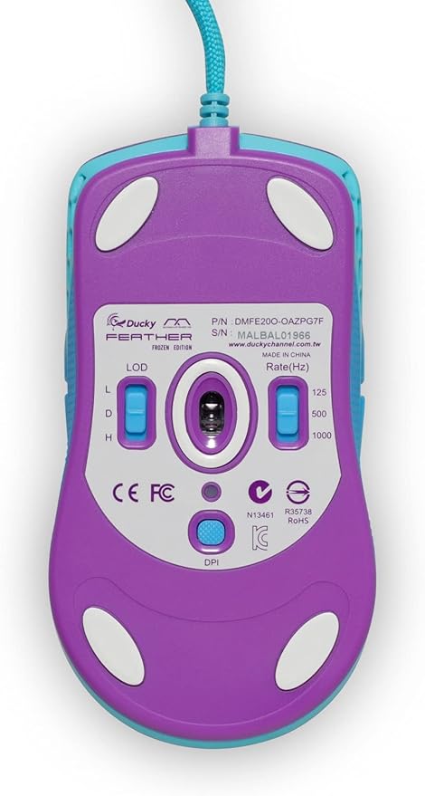 Ducky x MK Frozen Feather Lightweight RGB Gaming Mouse