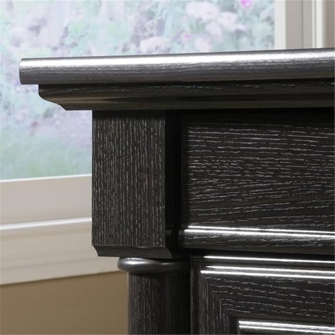 Pemberly Row Set of 2 Wood 2-Drawer Lateral File Cabinet & Executive Desk