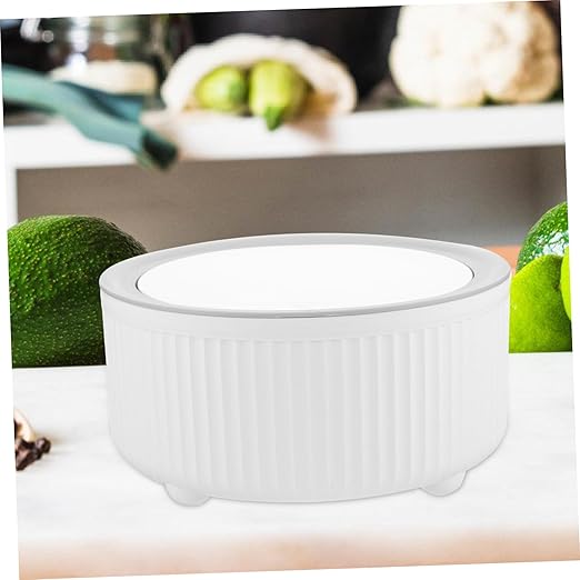 Zerodeko Slim Desktop Trash Can Small Waste Basket Lid Plastic Garbage Can for Office Bedroom