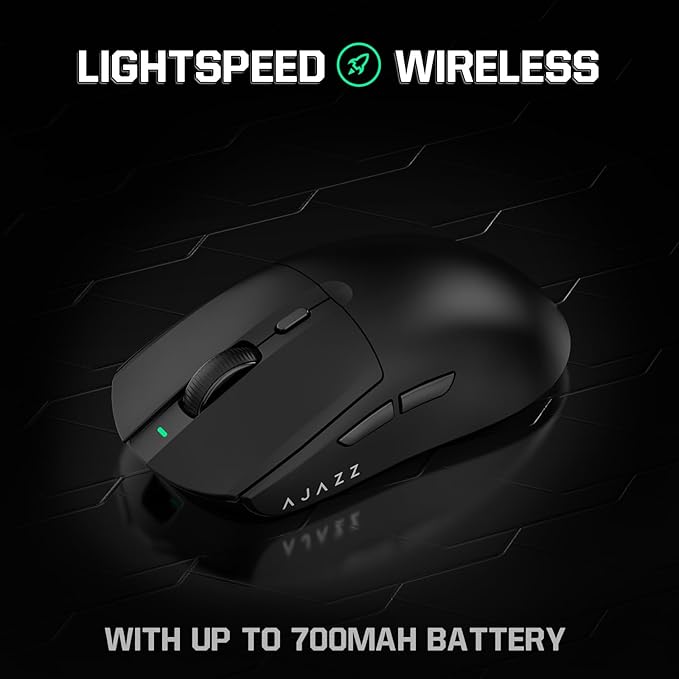 ATTACK SHARK AJ139 G Pro Gaming Mouse 4K Polling Lightweight PAW 3395 Sensor Receiver up to 26,000DPI 6 Programmable Button USB-C Charging Ergonomic Symmetric for Xbox PS4 PC Mac Gamer