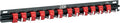 JCK Professional Quality Rack of Wrench Organizer Black Aluminum & Red Plastic Clips molding Integrated with Stainless Steel 304 Hooks Organize Wrenches Secure Clip Toolbox Combination Storage