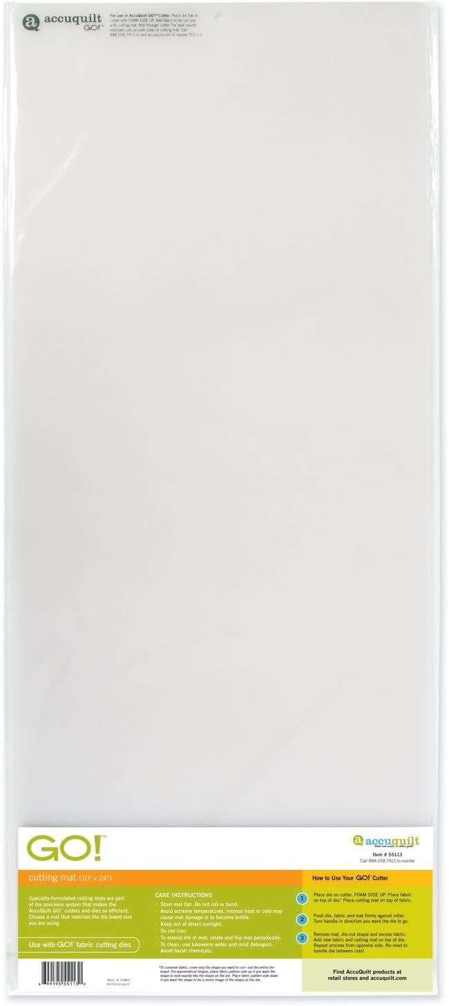 AccuQuilt GO! Cutting Mat; 10-inch-by-24-inch