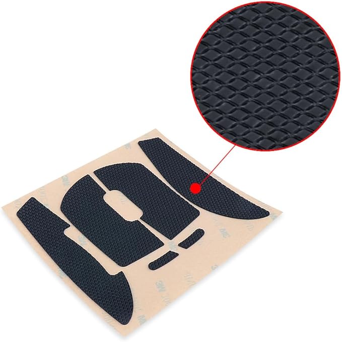 HUYUN Mouse Side Panels/Anti Sweat Paste Grip Tape Replacement for Logit G Pro X Superlight Second Gen Wireless Gaming Mouse (Black)