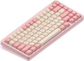 nuphy Halo75 V2 Mechancial Gaming Kyeboard,75% Wireless Hot Swappable Bluetooth Keyboard,83 Kyes RGB Backlit Keyboard,Support Bluetooth/2.4GHz/USB-C-Pink Blush Switch