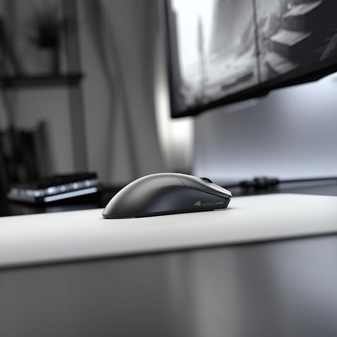 GLORIOUS Gaming Model O 2 PRO Wireless Gaming Mouse - 2.4GHz Wireless 1ms delay, 100M clicks, 57g Ultralight, Long Battery Life, 26K DPI BAMF 2.0 Sensor, Ambidextrous, 6 Buttons, PTFE Feet