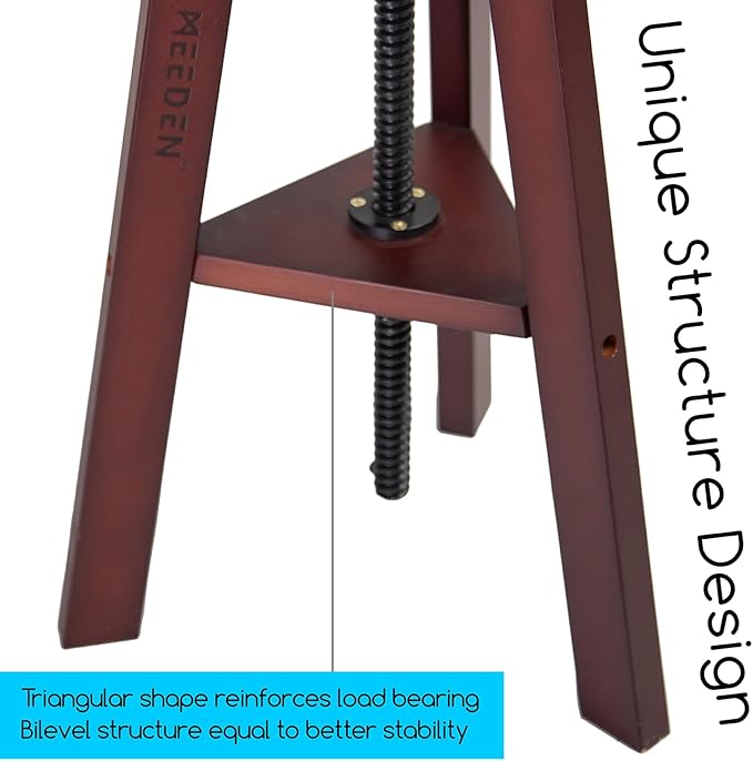 MEEDEN Extra-Large Wood Drafting Table and Wooden Drafting Stool