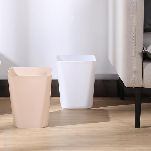 Amyhill 10 Pcs Small Trash Can 2 Gallon Plastic Garbage Can Small Waste Basket for Bathroom Office Kitchen Living Room Bedroom Home Under Desk(Multicolor)