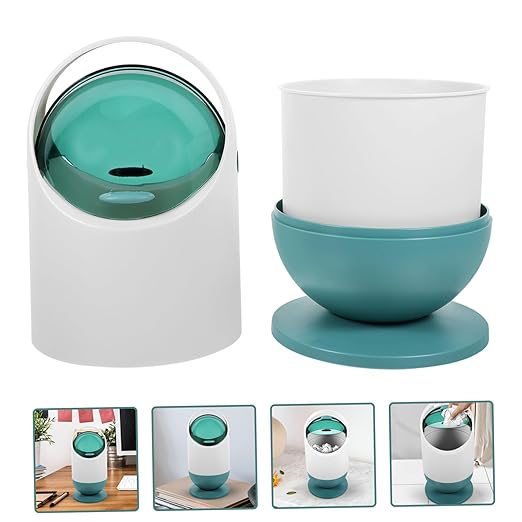 Trash Can Desktop Wastebasket for Versatile Slim Garbage Bin for Bathroom and Countertop Creative Portable Trash Container