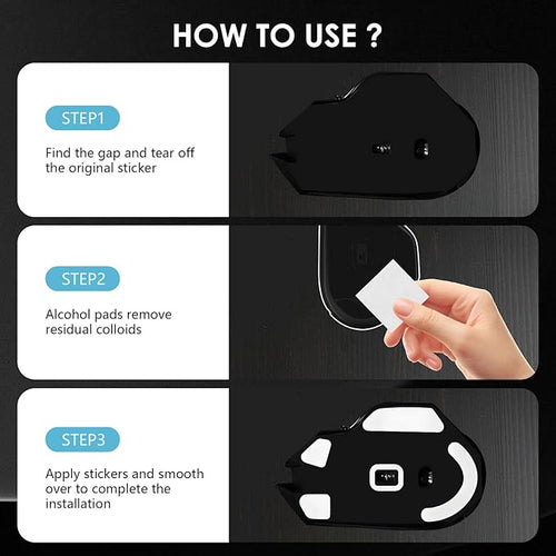 2 Pack V3 X HyperSpee Wireless Esports Gaming Mouse Feet Sliding Stickers, Mice Glass Skates Pad, Replacement Glide Stickers for Smooth Control and Precision on Any Gaming Surface (White PTFE)