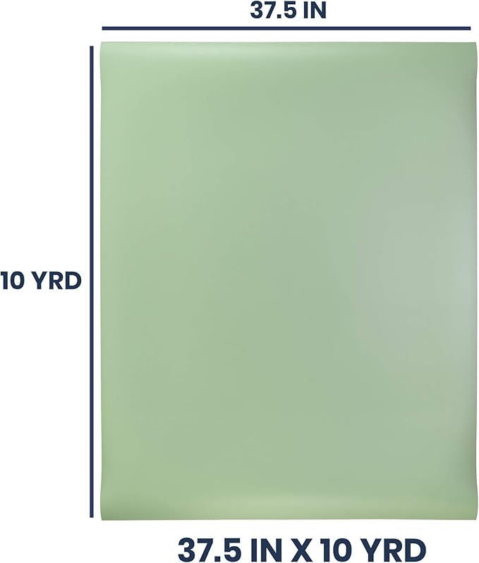 Pacific Arc Vinyl Board Cover. Self Healing and Stain Resistant Green/Ivory Sheet, 37.5 inches by 10 Yard Roll