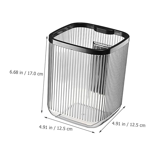 Slim Desktop Trash Can Phone Holder Small Waste Basket for Room Office Kitchen Bathroom Garbage Container