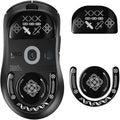 immoenuc Glass Mouse Skates for 2024 Logitech G PRO X Superlight 2 DEX Lightspeed Wireless Gaming Mouse Feet Pads Smooth Durable Game Mouse Accessories (Printing Pattern)