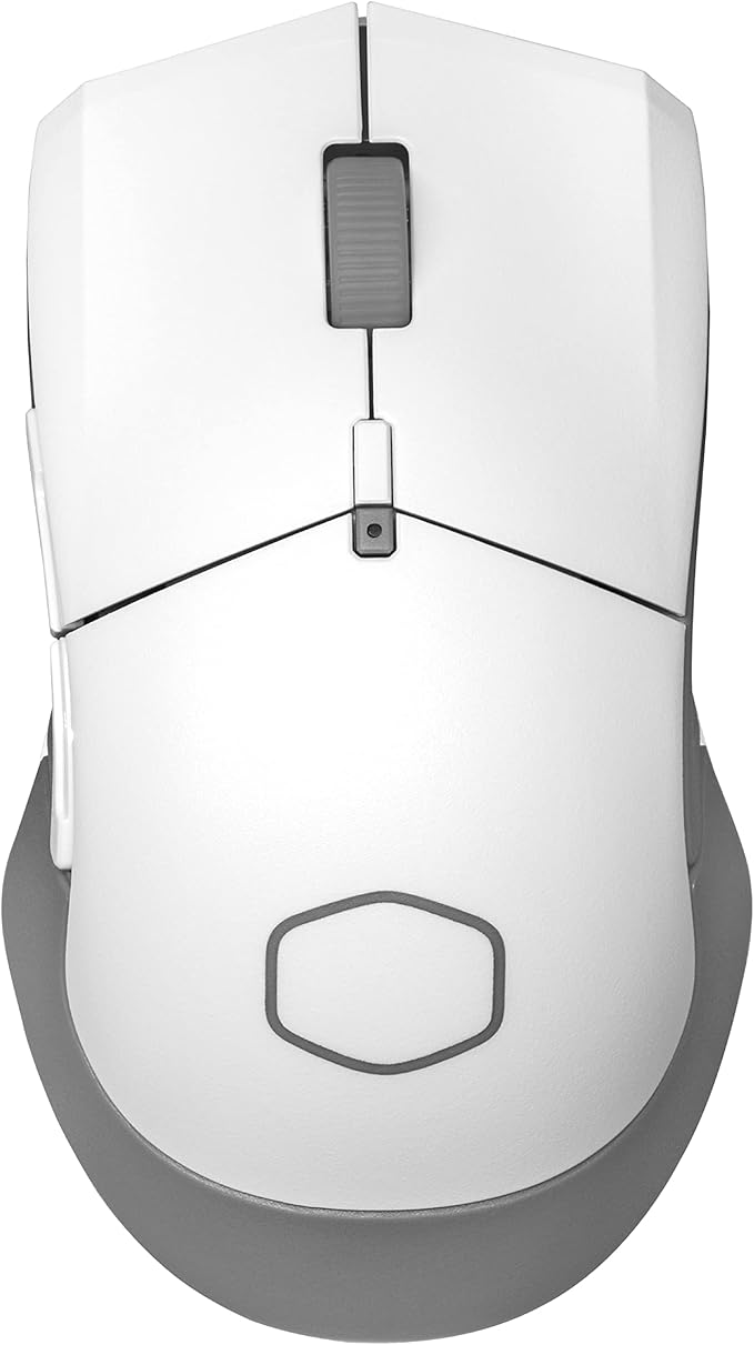 Cooler Master MM311 Wireless Gaming Mouse White, Adjustable 10,000 DPI, Palm|Claw Grip, 2.4GHz Wireless, PixArt Optical Sensor, PTFE Feet, RGB Lighting (MM-311-WWOW1)