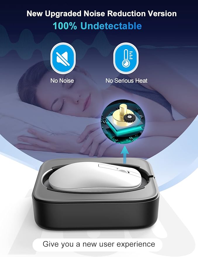 EAXBUX Mechanical Mouse Jiggler,Undetectable Mouse Mover Jiggler Device with Interval Timer Adiustable,LED Display and Random Movement,Gift for Man Keeping PC/Laptop Active to lmprove Work Efficiency