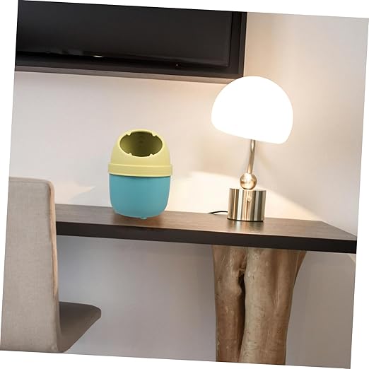 Operitacx Recycling Bin Lid Small Waste Basket Lid Countertop Waste Can for Kitchen Desk
